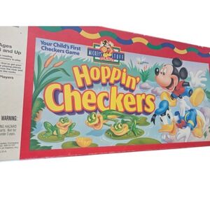 Mickey's‎ Stuff Hoppin' Checkers Game Disney Board Game Milton Bradley Kids
